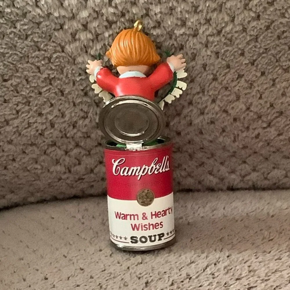 Disney Holiday Decorative Hand Towels, New, & Keepsake Campbells Soup Ornament - Picture 4 of 5